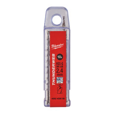 Свердла по металу 10 шт Milwaukee Thunderweb HSS-G DIN338 2.4х30х57 мм 4932430569