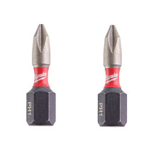 Біти ударні 2 шт Milwaukee Shockwave PH1 25 мм 4932430850