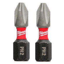 Біти ударні 2 шт Milwaukee Shockwave PH2 25 мм 4932430852