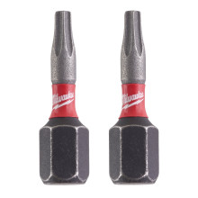 Біти ударні 2 шт Milwaukee Shockwave T10 25 мм 4932430871