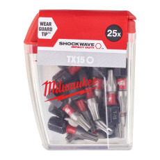 Біти ударні 25 шт Milwaukee Shockwave T15 25 мм 4932430873