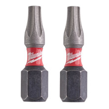 Біти ударні 2 шт Milwaukee Shockwave T20 25 мм 4932430874
