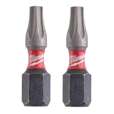 Біти ударні 2 шт Milwaukee Shockwave T20 25 мм 4932430874