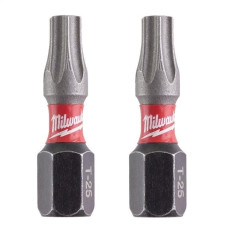 Біти ударні 2 шт Milwaukee Shockwave T25 25 мм 4932430879