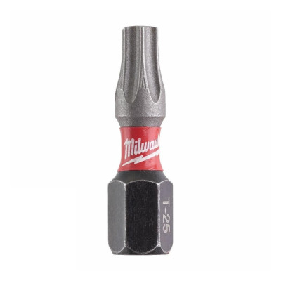 Біти ударні 25 шт Milwaukee Shockwave T25 25 мм 4932430880