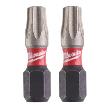 Біти ударні 2 шт Milwaukee Shockwave T27 25 мм 4932430884