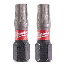 Біти ударні 2 шт Milwaukee Shockwave T30 25 мм 4932430885