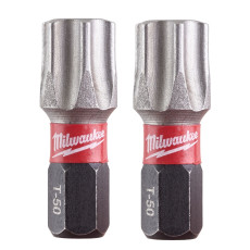 Біти ударні 2 шт Milwaukee Shockwave T50 25 мм 4932430891