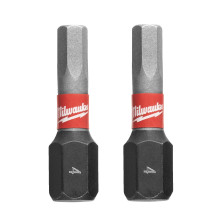 Біти ударні 2 шт Milwaukee Shockwave HEX4 25 мм 4932430895
