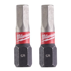 Біти ударні 2 шт Milwaukee Shockwave HEX5 25 мм 4932430896