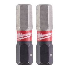 Біти ударні 2 шт Milwaukee Shockwave HEX6 25 мм 4932430897