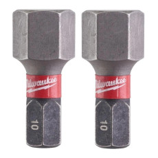 Біти ударні 2 шт Milwaukee Shockwave HEX10 25 мм 4932430899