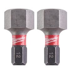 Біти ударні 2 шт Milwaukee Shockwave HEX12 25 мм 4932430900