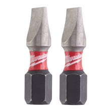 Біти ударні 2 шт Milwaukee Shockwave SL6.5x1.2 25 мм 4932430903