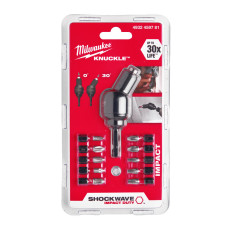 Кутова насадка Milwaukee Knuckle Shockwave з набором біт 4932459781