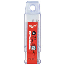 Свердла по металу 10 шт Milwaukee Thunderweb HSS-G DIN338 2.1х24х49 мм 4932459834