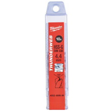 Свердла по металу 10 шт Milwaukee Thunderweb HSS-G DIN338 4.4х47х80 мм 4932459849