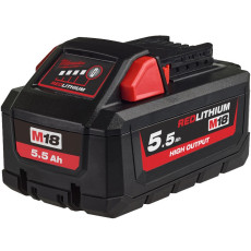 Акумулятор Milwaukee High Output Li-Ion 18 В 5.5 Аг M18 HB5.5 4932464712