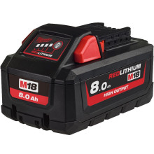 Акумулятор Milwaukee High Output Li-Ion 18 В 8 Аг M18 HB8 4932471070