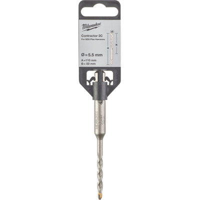 Бур по бетону Milwaukee Contractor 5.5х50х110 мм SDS-Plus 4932471215