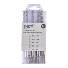 Бури по бетону 5 шт Milwaukee 5.5-8х110-160 мм SDS-Plus 4932471243