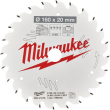 Диск пильний по дереву Milwaukee CSB P W 160х20х24 4932471290