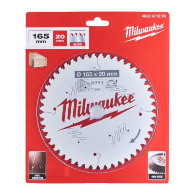 Диск пильний по дереву Milwaukee CSB P W 165х20х48 4932471295