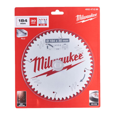 Диск пильний по алюмінію Milwaukee CSB P Alu 184х30х54 4932471299