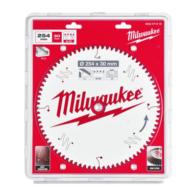 Диск пильний по алюмінію Milwaukee CSB MS Alu 254х30х80 4932471318