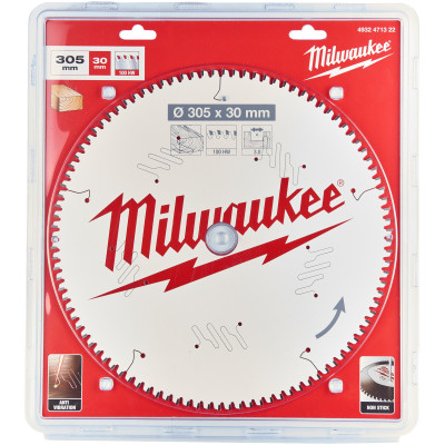Диск пильний по дереву Milwaukee CSB MS W 305х30х100 4932471322