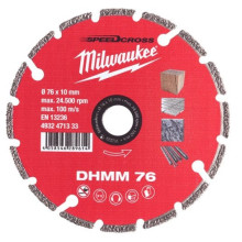 Круг алмазний по гіпсокартону Milwaukee DHMM 76 76х10х1.2 мм M12 FCOT 4932471333