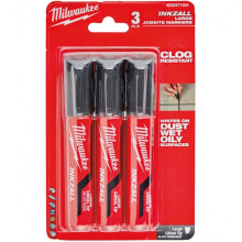 Маркер чорний 3 шт Milwaukee INKZALL L 4932471554