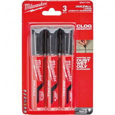 Маркер чорний 3 шт Milwaukee INKZALL L 4932471554