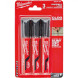 Маркер чёрный 3 шт Milwaukee INKZALL L 4932471554