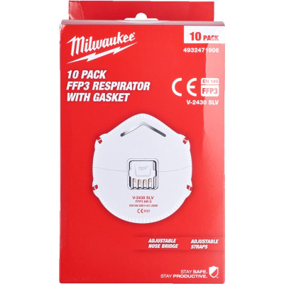 Респиратор 10 шт Milwaukee FFP3 4932471906