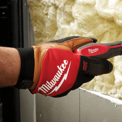Перчатки гибридные Milwaukee Hybrid Leather 10/XL 4932471914