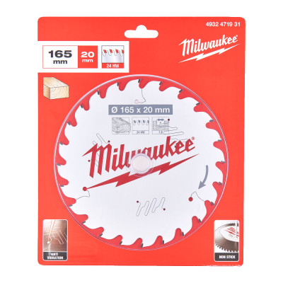 Диск пильний по дереву Milwaukee CSB P W 165х20х24 4932471931