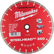 Круг алмазний по металу Milwaukee Speedcross Steelhead 350 350х25.4х2.8 мм 4932471988