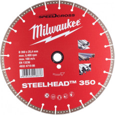 Круг алмазний по металу Milwaukee Speedcross Steelhead 350 350х25.4х2.8 мм 4932471988