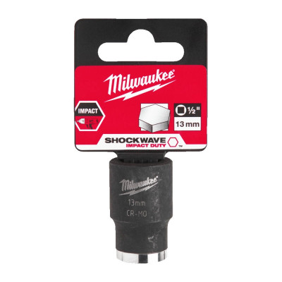 Головка торцева ударна Milwaukee Shockwave 13 мм 1/2” 4932478038