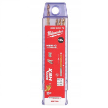 Свердла по металу 10 шт Milwaukee RedHEX HSS-G TiN 3х23х65 мм 4932478176