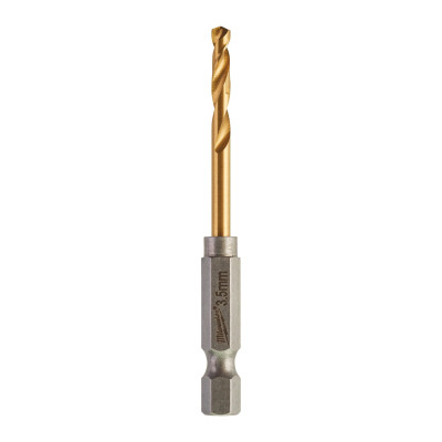 Свердла по металу 10 шт Milwaukee RedHEX HSS-G TiN 3.5х25х69 мм 4932478177