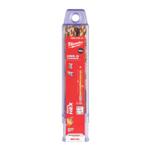 Свердла по металу 10 шт Milwaukee RedHEX HSS-G TiN 6х63х105 мм 4932478181