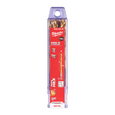Свердла по металу 10 шт Milwaukee RedHEX HSS-G TiN 6х63х105 мм 4932478181