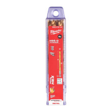 Свердла по металу 5 шт Milwaukee RedHEX HSS-G TiN 8х70х111 мм 4932478183