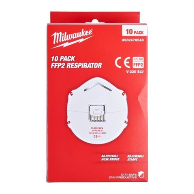 Респіратор 10 шт Milwaukee FFP2 4932478548