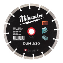 Круг алмазний по бетону армованому Milwaukee DUH 230 230х22.23х2.6 мм 4932478710