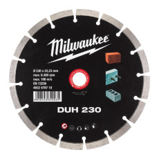 Круг алмазний по бетону армованому Milwaukee DUH 230 230х22.23х2.6 мм 4932478710