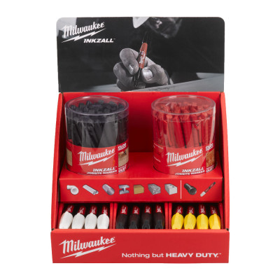 Дисплей набор маркеров 108 шт Milwaukee Inkzall 4932478796