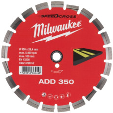 Круг алмазний по асфальту Milwaukee ADD 350 350х25.4х2.8 мм 4932478952
